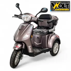 Луксозна електрическа триколка VOLT Electric FM1, GRAY, 1500W, 20Ah, плавен старт, аудио система и аларма, рекуперация, магнитна спирачка Луксозна електрическа триколка VOLT Electric FM1, GRAY, 1500W, 20Ah, плавен старт, аудио система и аларма, рекуперация, магнитна спирачка