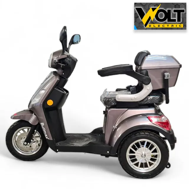 View 2 of Луксозна електрическа триколка VOLT Electric FM1, GRAY, 1500W, 20Ah, плавен старт, аудио система и аларма, рекуперация, магнитна спирачка