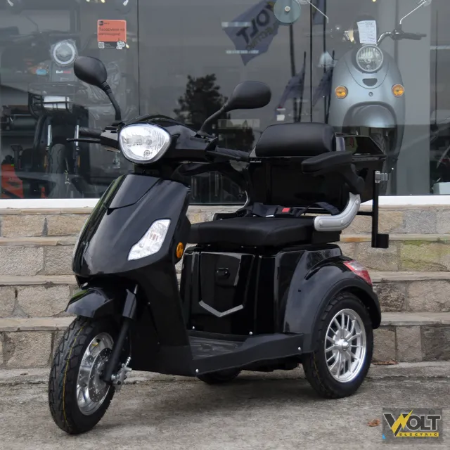 View 1 of Луксозна електрическа триколка VOLT Electric FM1, BLACK, 1500W, 20Ah, плавен старт, аудио система и аларма, рекуперация, магнитна спирачка