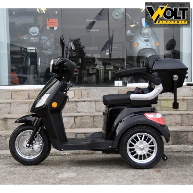 View 2 of Луксозна електрическа триколка VOLT Electric FM1, BLACK, 1500W, 20Ah, плавен старт, аудио система и аларма, рекуперация, магнитна спирачка