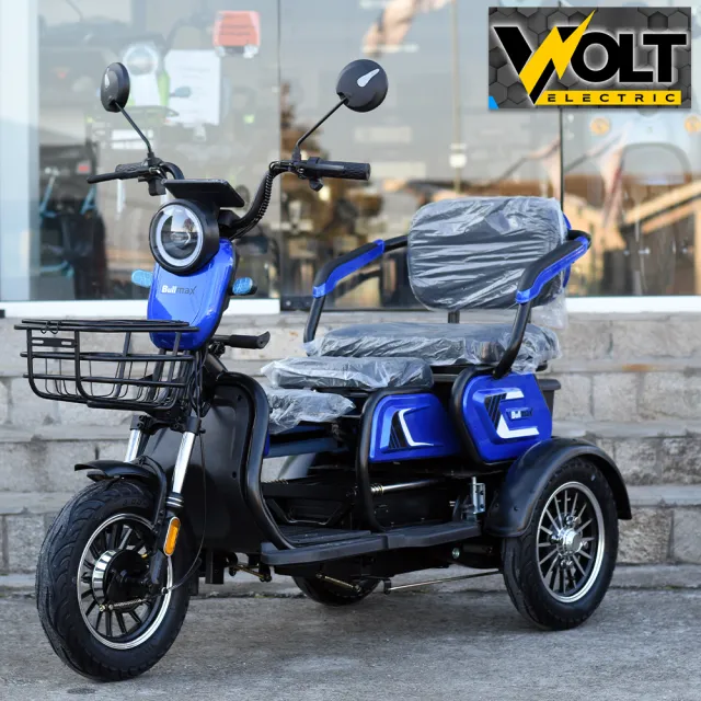View 4 of Двуместна електрическа триколка BULLMAX C1 MAX 1500W с големи 10'' гуми