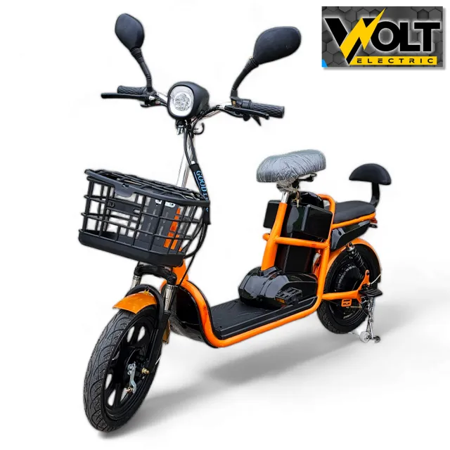 View 1 of Електрически скутер с педали Volt Electric J-ONE ORANGE, 500W, 48V, без регистрация