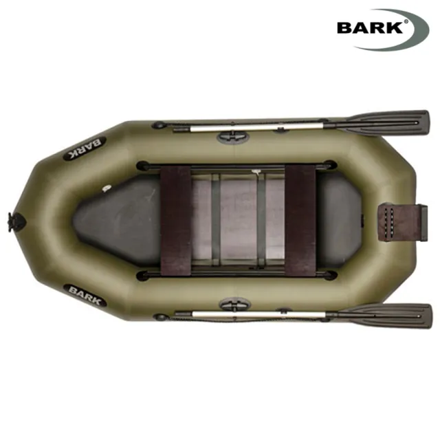 View 1 of Надуваема лодка BARK B-260ND, двуместна гребна лодка с  оребрено дъно и транцева дъска