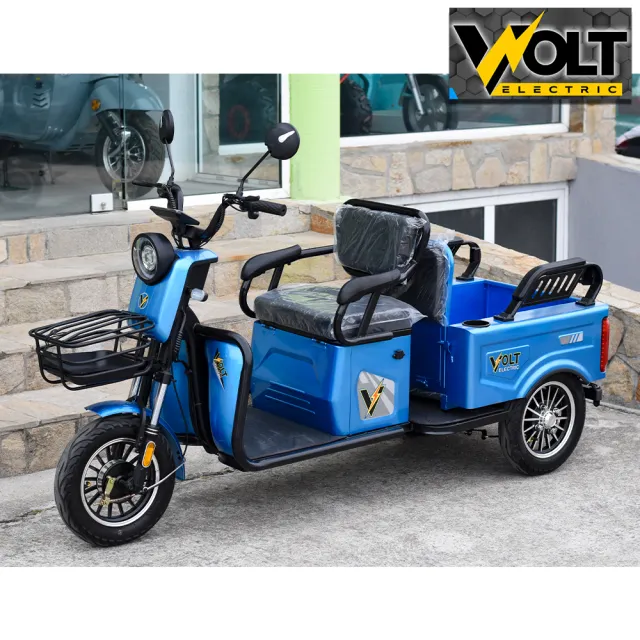 View 2 of Двуместна CARGO електрическа триколка VOLT Electric A10, 1500W