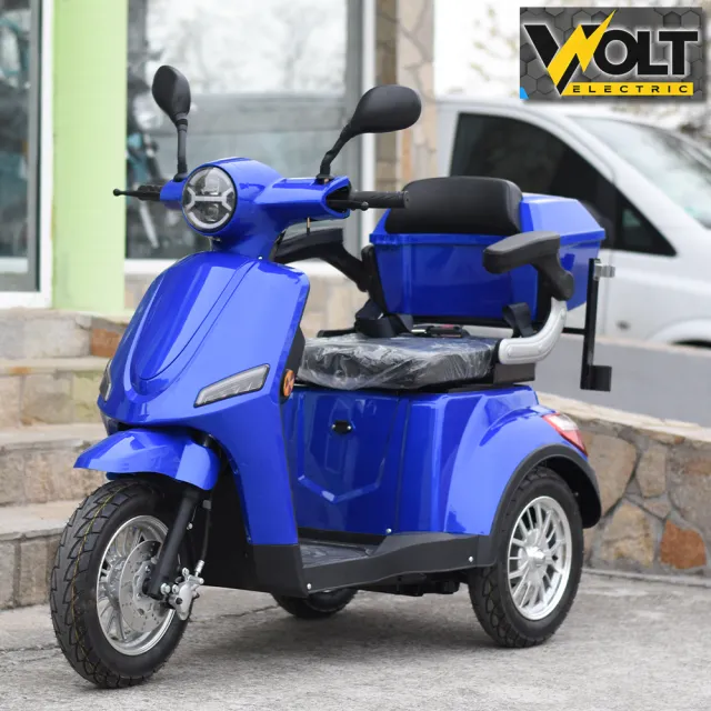 View 1 of Електрическа триколка VOLT ELECTRIC FM1 BLUE, LED, 1500W, магнитна спирачка, рекуперация
