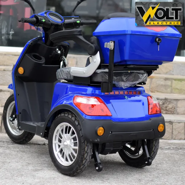 View 2 of Електрическа триколка VOLT ELECTRIC FM1 BLUE, LED, 1500W, магнитна спирачка, рекуперация