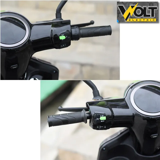 View 7 of Електрическа триколка VOLT ELECTRIC FM1 BLUE, LED, 1500W, магнитна спирачка, рекуперация