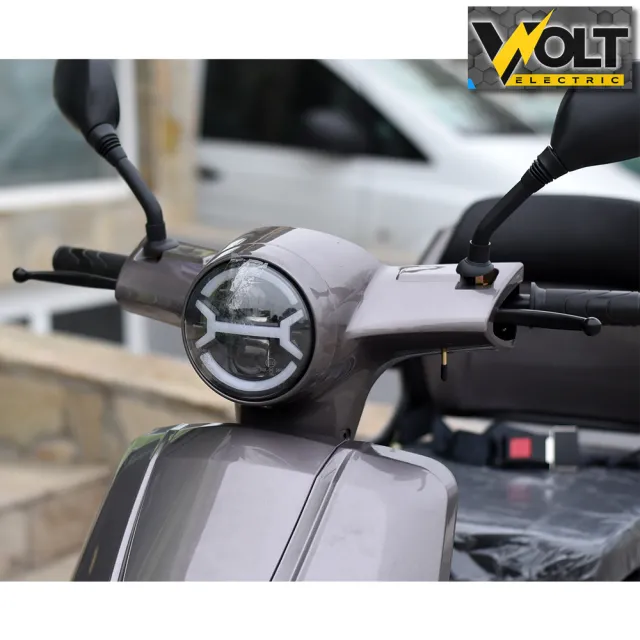 View 3 of Електрическа триколка VOLT ELECTRIC FM1 GRAY, LED, 1500W, магнитна спирачка, рекуперация