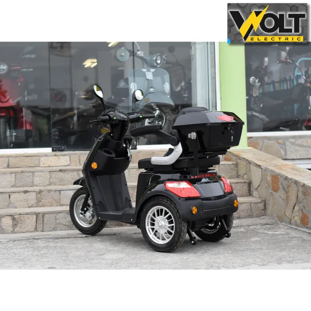 View 3 of Електрическа триколка VOLT ELECTRIC FM1 BLACK, LED, 1500W, магнитна спирачка, рекуперация