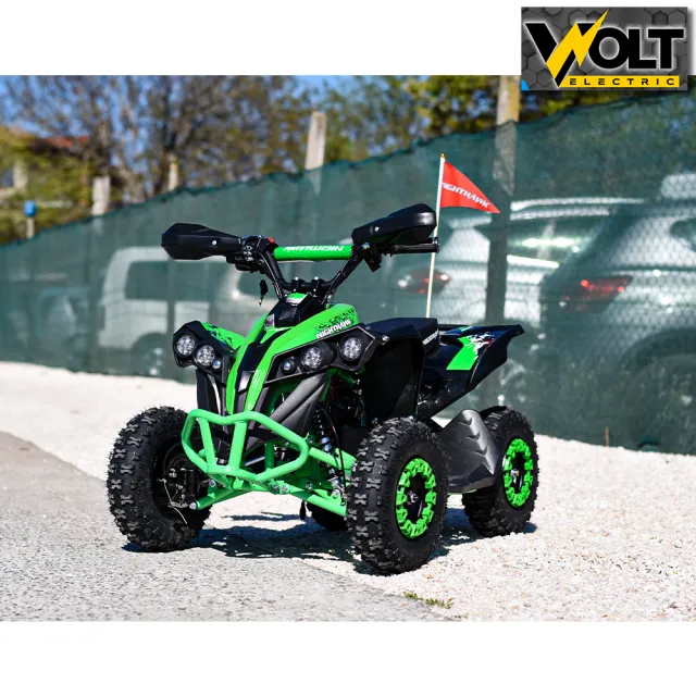 View 1 of Детско електрическо ATV NIGHTHAWK 1200W, 36V, с родителски контрол, музика и флаг