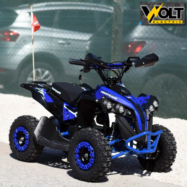 View 7 of Детско електрическо ATV NIGHTHAWK 1200W, 36V, с родителски контрол, музика и флаг