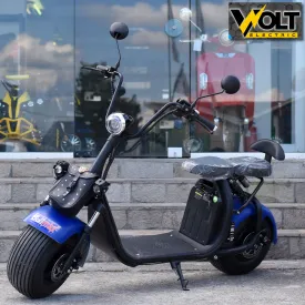 Електрически скутер BULLMAX Big City Harley 1500W, 60V, 12Ah, с литиева батерия, BLUE Електрически скутер BULLMAX Big City Harley 1500W, 60V, 12Ah, с литиева батерия, BLUE