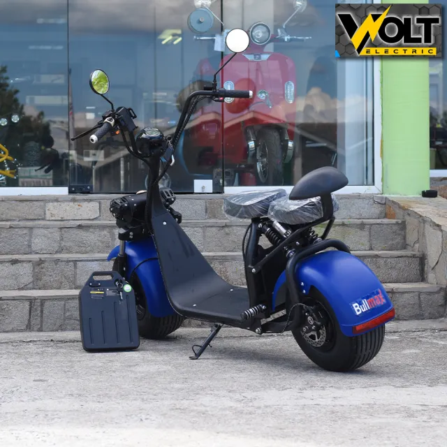 View 2 of Електрически скутер BULLMAX Big City Harley 1500W, 60V, 12Ah, с литиева батерия, BLUE