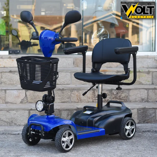 View 1 of Инвалидна електрическа четириколка Volt Electric N1 500W за възрастни и трудноподвижни хора с MAXI гуми и преносима батерия