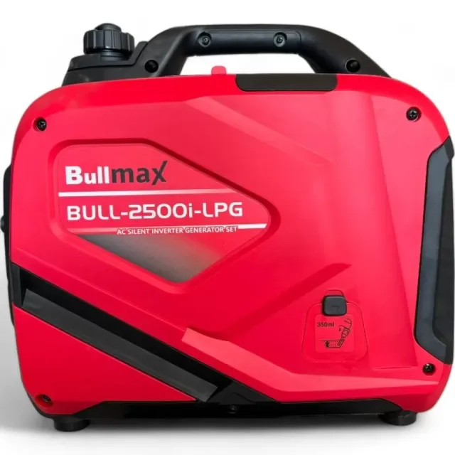 View 4 of Инверторен хибриден генератор за ток Bullmax 2500i, газ/бензин, червен, монофазен, 2.2kW
