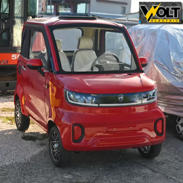 View 2 of Електрически автомобил Bullmax BN603, EEC, L6e, 3000W, 72V, 105Ah литиева батерия, червен