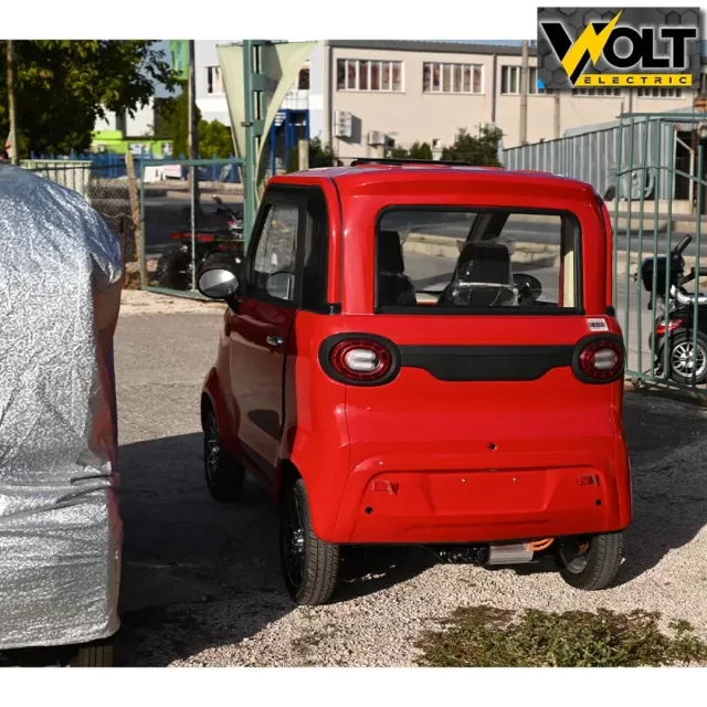 View 3 of Електрически автомобил Bullmax BN603, EEC, L6e, 3000W, 72V, 105Ah литиева батерия, червен