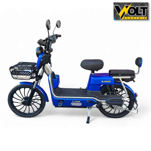 View 1 of Двуместен електрически скутер велосипед с педали BULLMAX FLY 20" джанти, 750W, 12Ah
