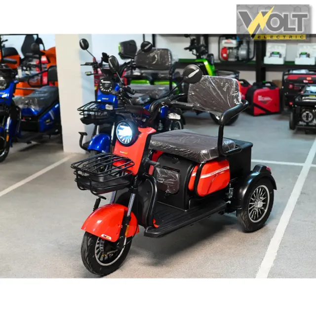View 2 of Електрическа триколка Bullmax C2 за възрастни и трудноподвижни 60V, 20Ah, 5 батерии, 1500W