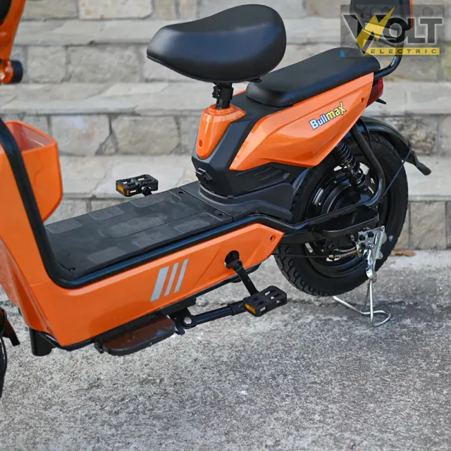 View 4 of Двуместен електрически скутер велосипед с педали BULLMAX BUZZ 16" джанти, 750W, 12Ah, оранжев