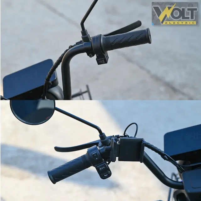 View 10 of Електрически двуместен скутер с големи 20" гуми, BULLMAX SNAKE, 750W/48V/20Ah, син