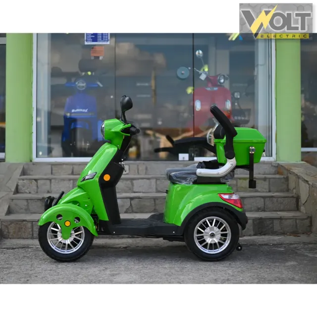 View 3 of Електрическа четириколка Volt Electric FM4 LED с магнитна спирачка и рекуперация, GREEN
