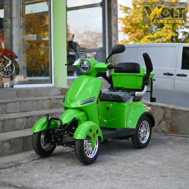 View 5 of Електрическа четириколка Volt Electric FM4 LED с магнитна спирачка и рекуперация, GREEN