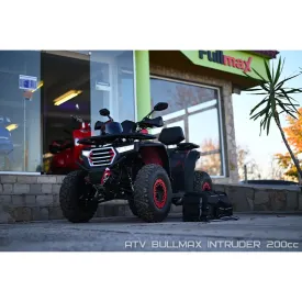 ATV BULLMAX INTRUDER 200cc, лебедка, теглич, подгрев на ръкохватките, RED CAMOUFLAGE