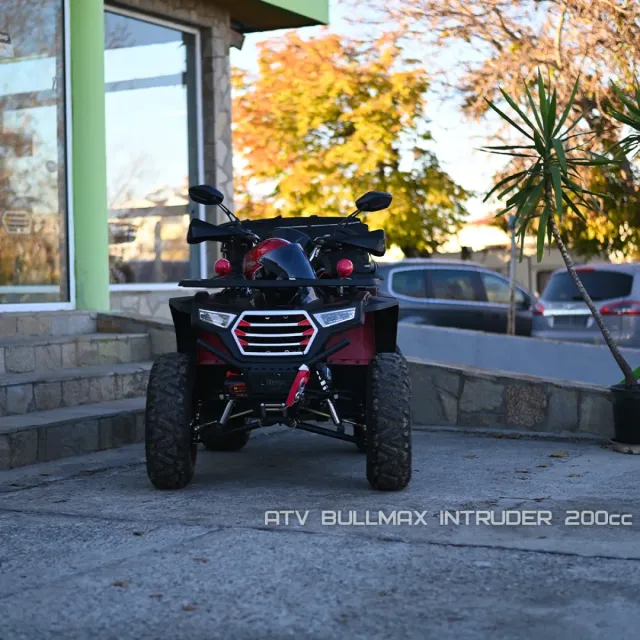 View 4 of ATV BULLMAX INTRUDER 200cc, лебедка, теглич, подгрев на ръкохватките, RED CAMOUFLAGE