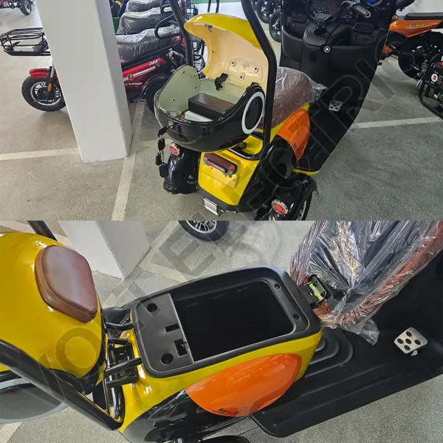 View 4 of Електрическа триколка с покрив APPLE 2, 1800W, 48V, 20Ah, 2+1 места
