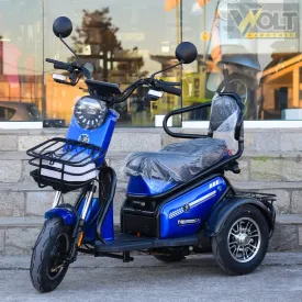 Двуместна електрическа триколка Volt Electric PUDDING PRO 1800W, синя