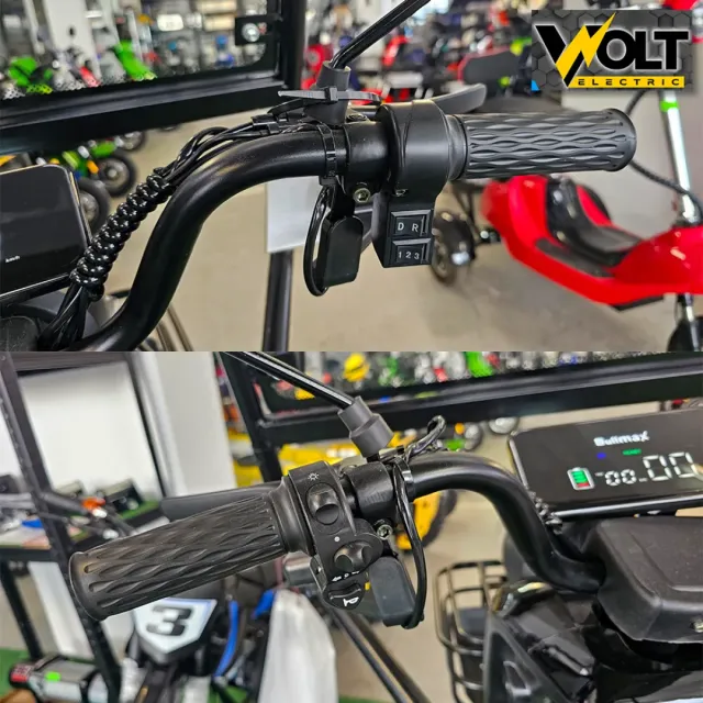 View 5 of Електрическа триколка Volt Electric PUDDING PRO с покрив и страници, 1800W, черна