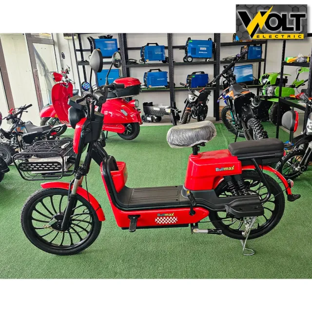 View 1 of Двуместен електрически скутер с педали BULLMAX FLY 20" джанти, 750W, 12Ah, RED