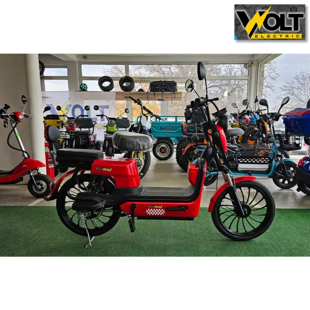 View 3 of Двуместен електрически скутер с педали BULLMAX FLY 20" джанти, 750W, 12Ah, RED