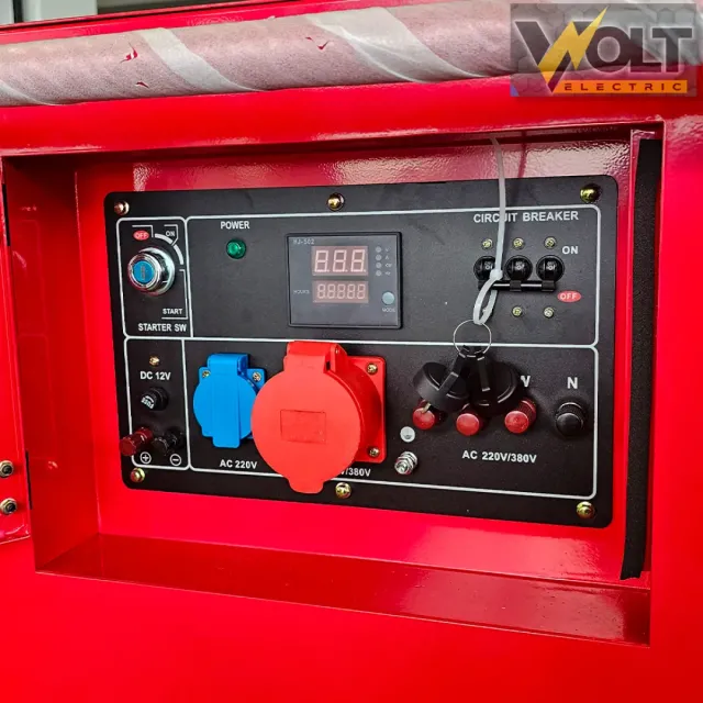 View 3 of Генератор за ток 12.5kW, бензинов, обезшумен, комбиниран трифазен/монофазен, BULLMAX LT-12500BG-3, връзка с ATS