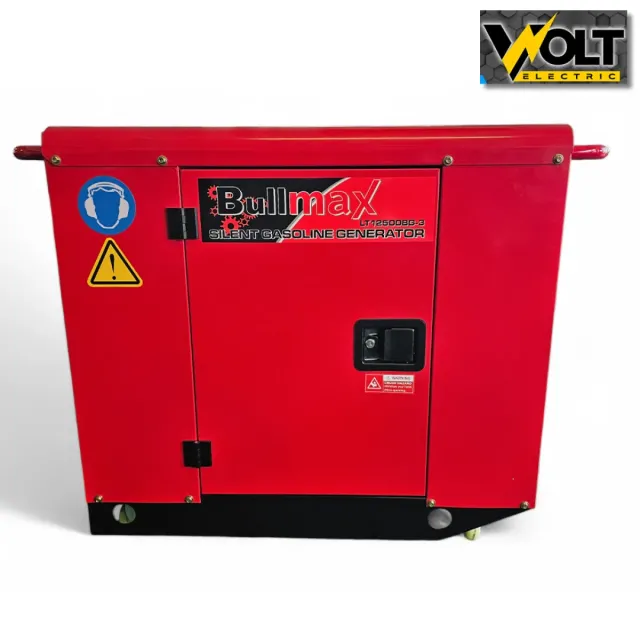 View 1 of Генератор за ток 12.5kW, бензинов, обезшумен, монофазен, BULLMAX LT-12500BG, ATS връзка