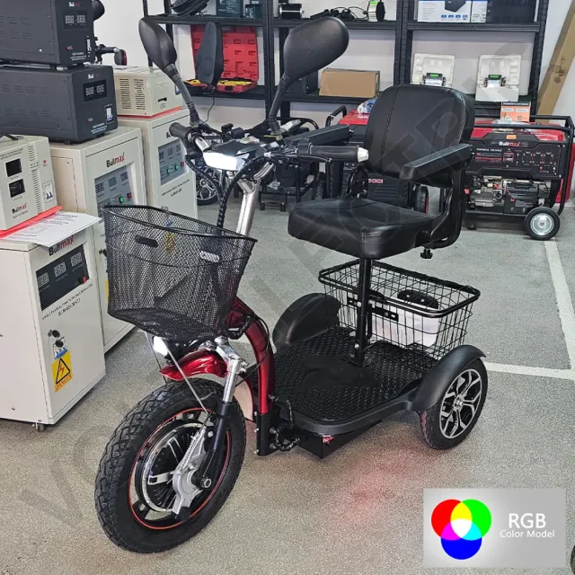 View 7 of Електрическа триколка Volt Electric A3 LUX RGB 750W, кресло с подлакътници