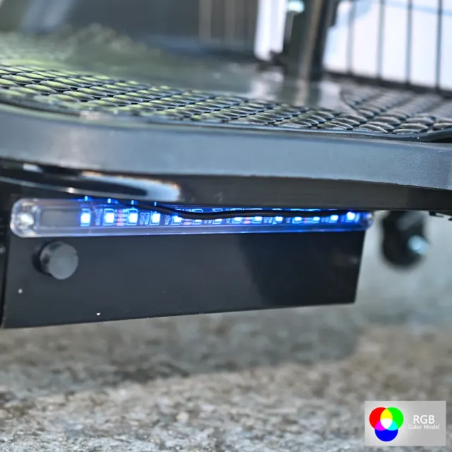 View 7 of Електрическа триколка Volt Electric A3 Traffic PRO RGB 750W, дисплей, крачна спирачка, 2 кошници, LED светлини, зелен лак, NEW MODEL 2025