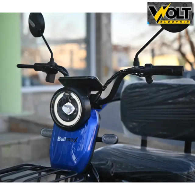 View 6 of Триместна електрическа триколка BULLMAX C1 1500W, 20Ah, синя