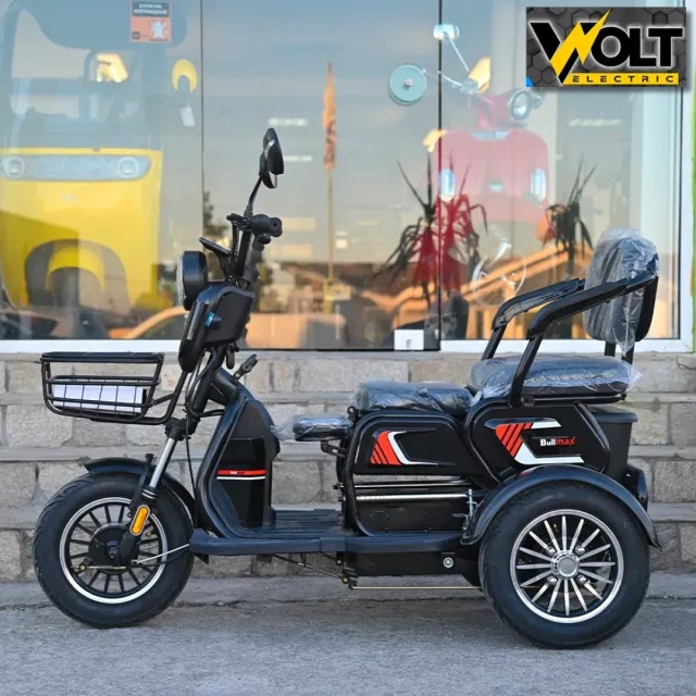 View 3 of Триместна електрическа триколка BULLMAX C1 MAX 1500W, с офроуд 10'' гуми, черна