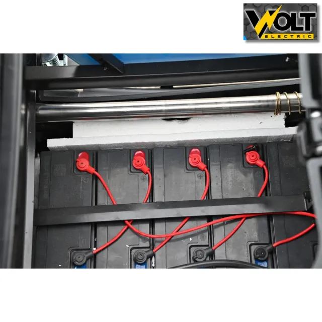 View 7 of Електрическа триколка Bullmax C2 с 5 батерии, 3 места, крачна спирачка, LED дисплей, 1500W/60V/20Ah, син цвят