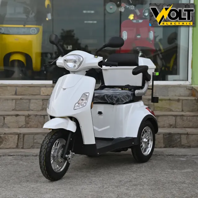View 1 of Луксозна електрическа триколка VOLT Electric FM1, WHITE, 1500W, 20Ah, плавен старт, аудио система и аларма, с рекуперация и магнитна спирачка