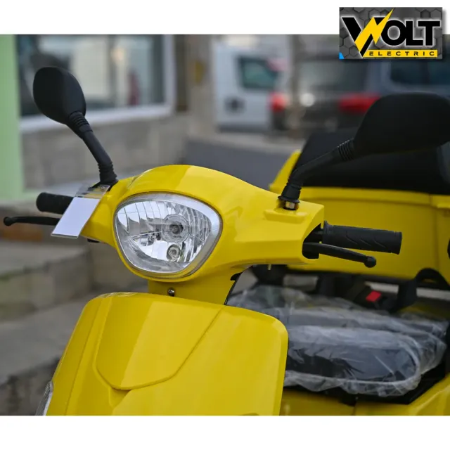 View 7 of Луксозна електрическа триколка VOLT Electric FM1, BT, рекуперация, магнитна спирачка, жълта