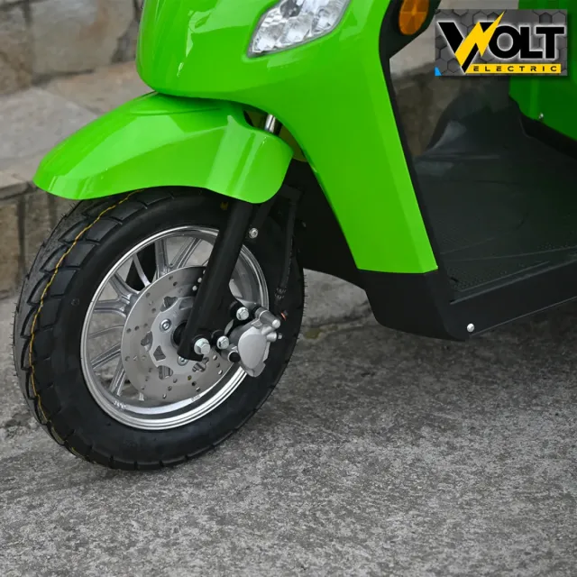 View 4 of Луксозна електрическа триколка VOLT Electric FM1, BT, рекуперация, магнитна спирачка, зелена