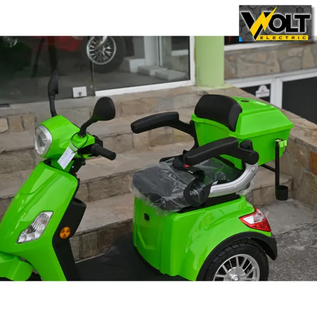 View 5 of Луксозна електрическа триколка VOLT Electric FM1, BT, рекуперация, магнитна спирачка, зелена