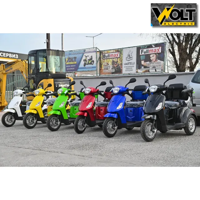 View 9 of Луксозна електрическа триколка VOLT Electric FM1, BT, рекуперация, магнитна спирачка, зелена