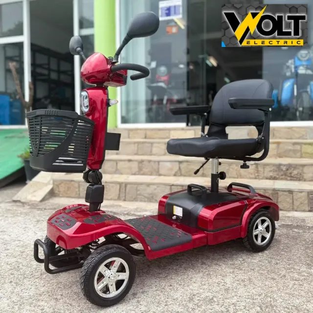 View 6 of Инвалидна четириколка на ток за възрастни и трудноподвижни хора Volt Electric N2, 24V, 20Ah, с електромагнитна спирачка, дълга база