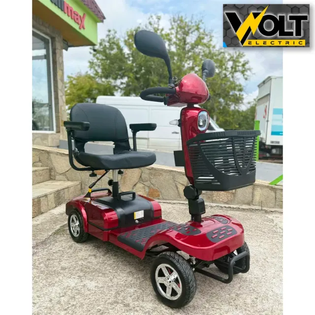 View 7 of Инвалидна четириколка на ток за възрастни и трудноподвижни хора Volt Electric N2, 24V, 20Ah, с електромагнитна спирачка, дълга база
