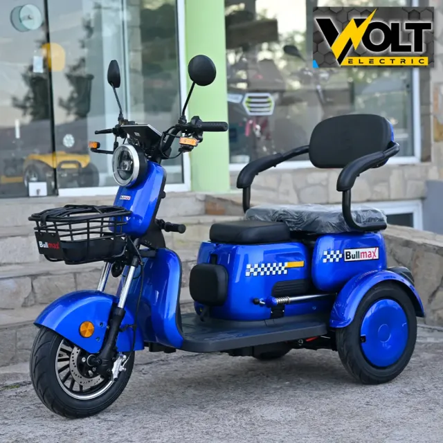 View 2 of Триместна електрическа триколка BULLMAX C3, 2000W, 60V, 10” джанти, CE сертификат