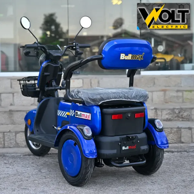 View 4 of Триместна електрическа триколка BULLMAX C3, 2000W, 60V, 10” джанти, CE сертификат